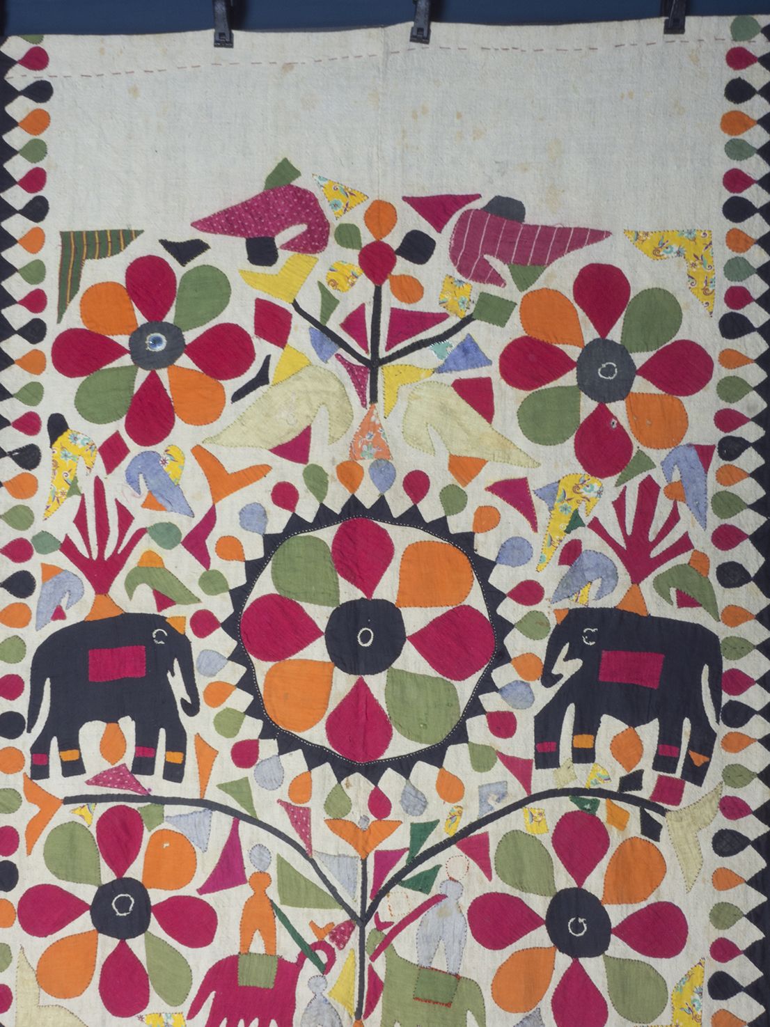Applique Quilt Cover, Gujurat, Early 20th Century photo vinterior