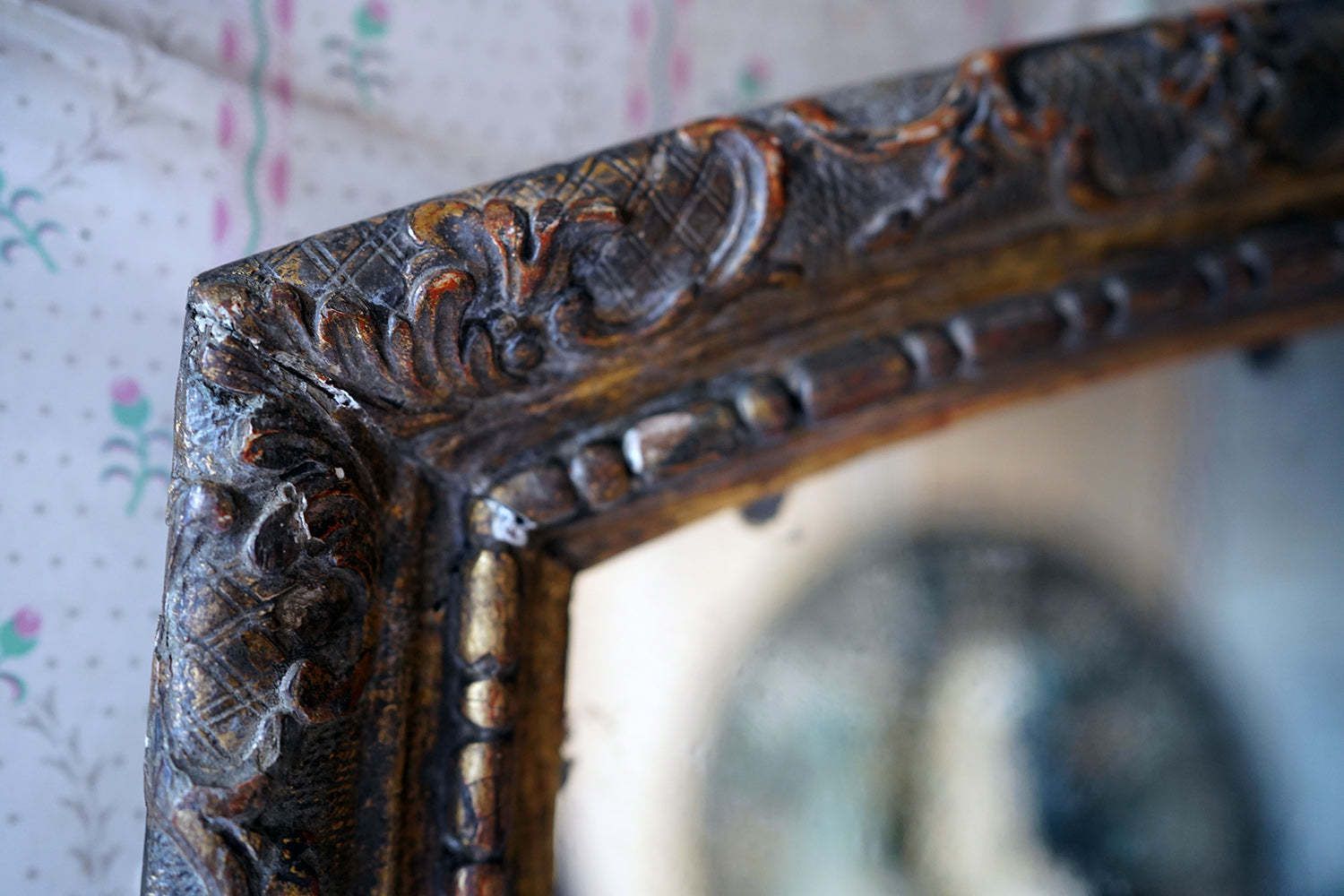 An Early 19thc Italian Gilt Gesso Wall Mirror C.1830 photo buy