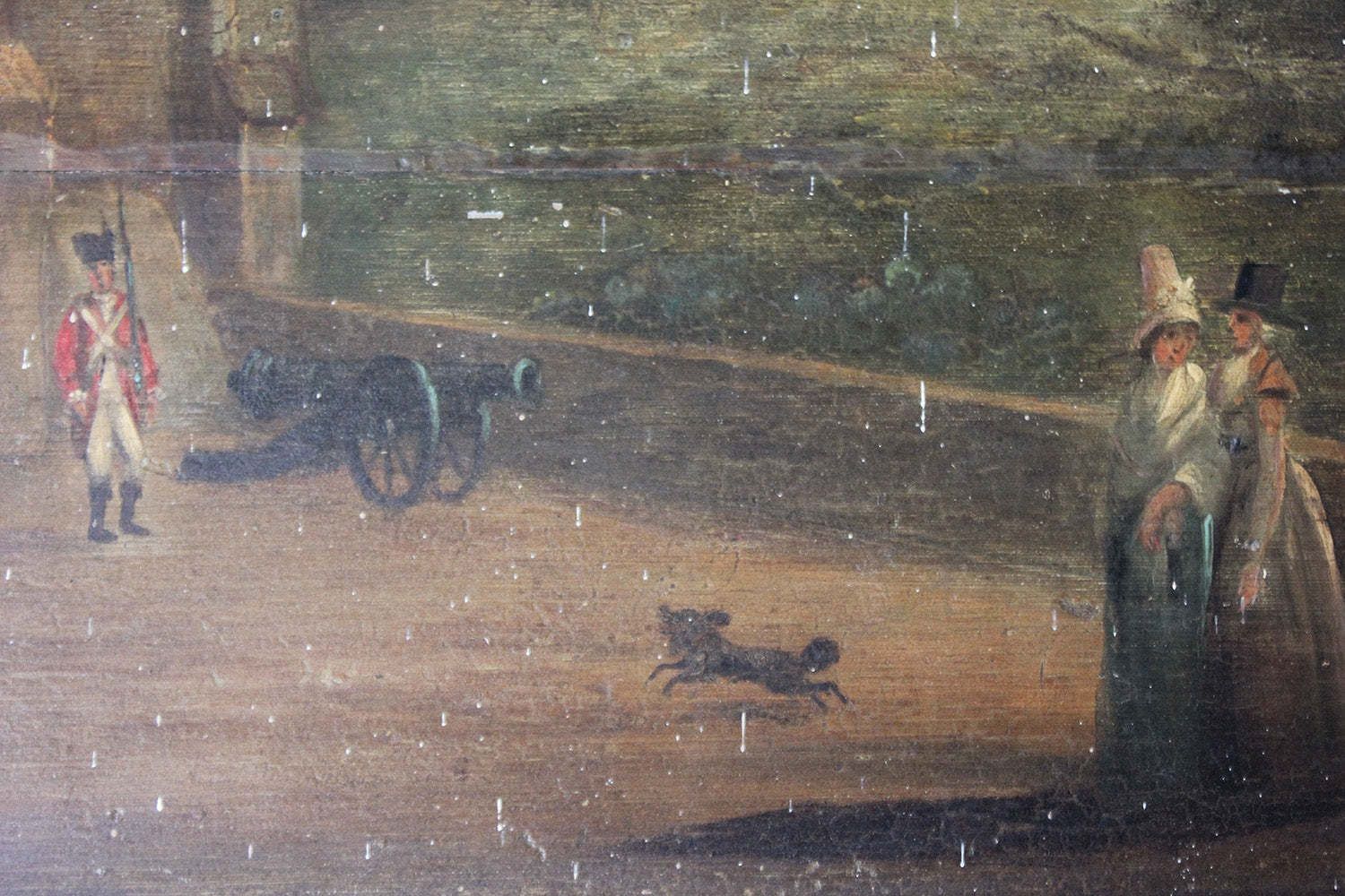 photo vinterior An 18thc English Provincial School Oil On Panel Of Windsor Castle; Horton Lodge, Windsor, Berkshire C.1770