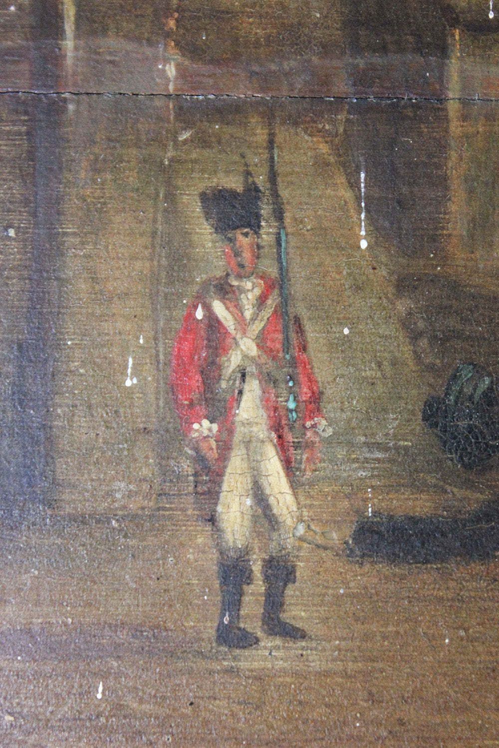 photo vintage An 18thc English Provincial School Oil On Panel Of Windsor Castle; Horton Lodge, Windsor, Berkshire C.1770