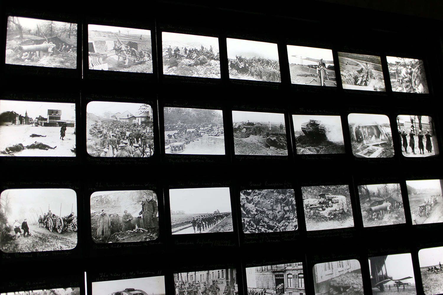 A Unique Collection Of Forty Nine Light Box Framed Lantern Slides Of Wwi Interest C.1914 18 photo for sale