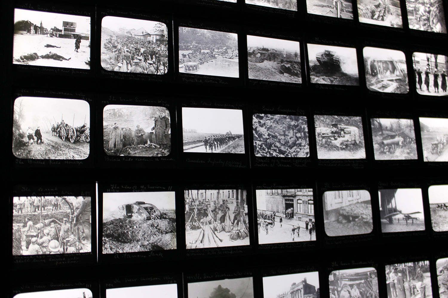 A Unique Collection Of Forty Nine Light Box Framed Lantern Slides Of Wwi Interest C.1914 18 photo Home Decor
