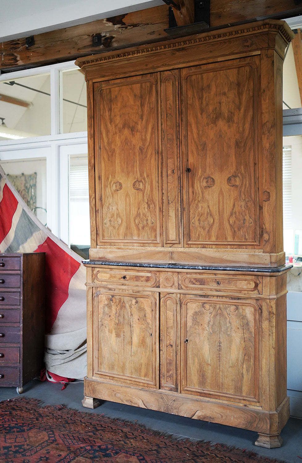 photo buy A Late 19thc French Walnut Buffet Deux Corps C.1890