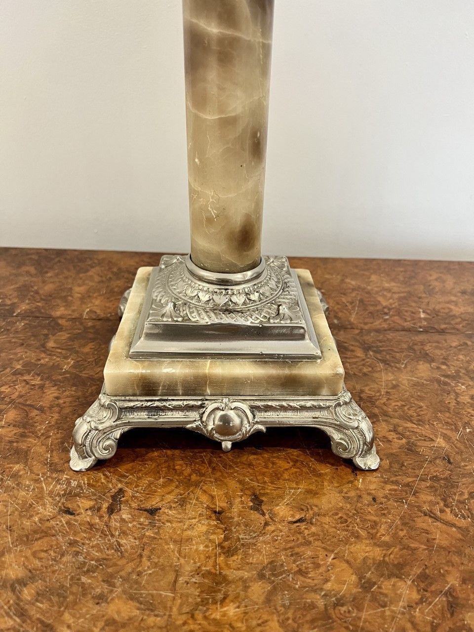 Edwardian Quality Oil Lamp photo for sale