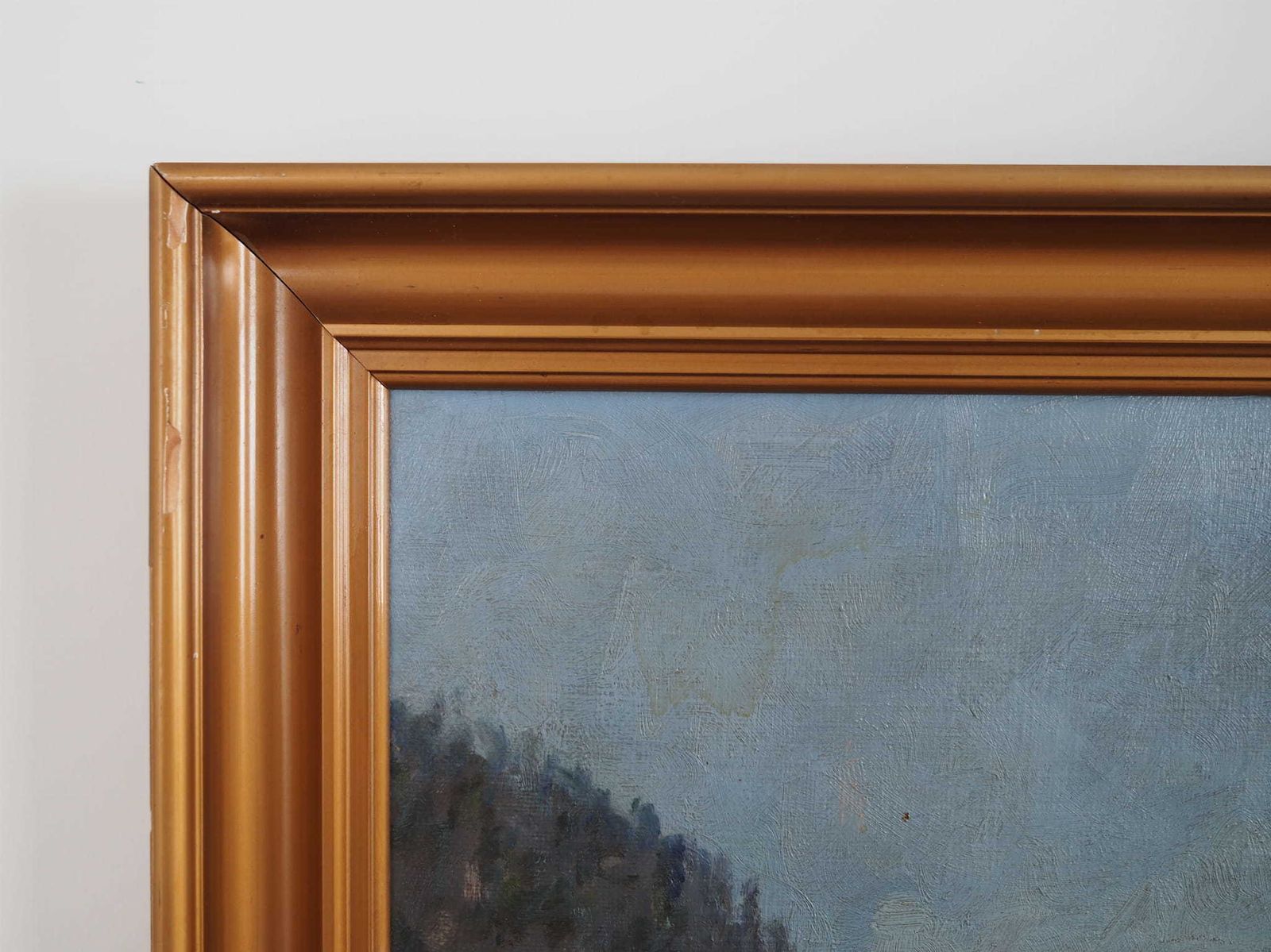 Painting "The River In The Mountains”, Scandinavian Design, 1970s photo vinterior