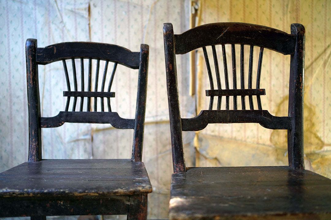 A Pair Of 19thc Irish Provincial Painted Side Chairs C.1840 photo for sale