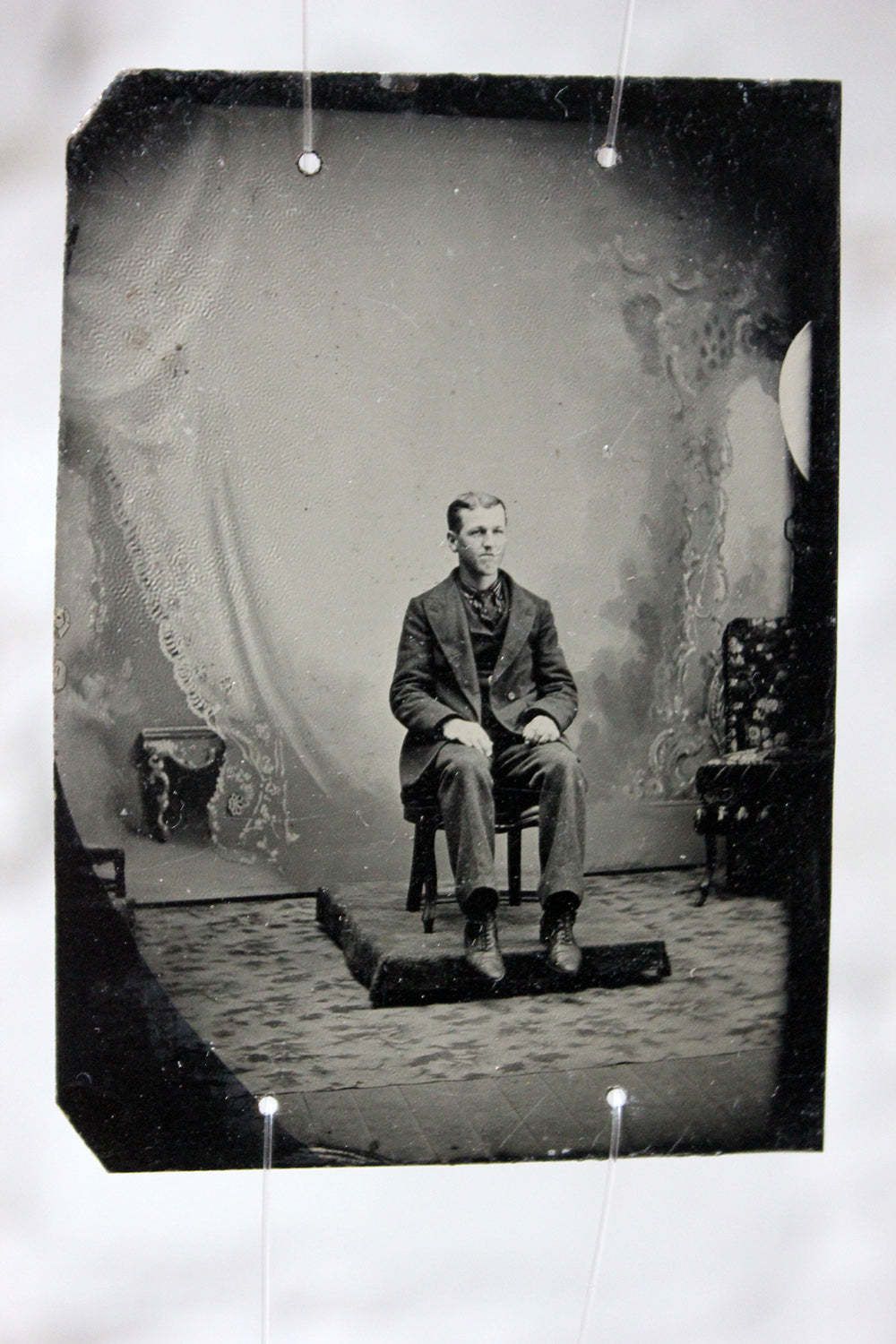 photo furniture Remember Us  A Vast Collection Of 150 19thc Tinplate Portrait Photographs C.1850 1900