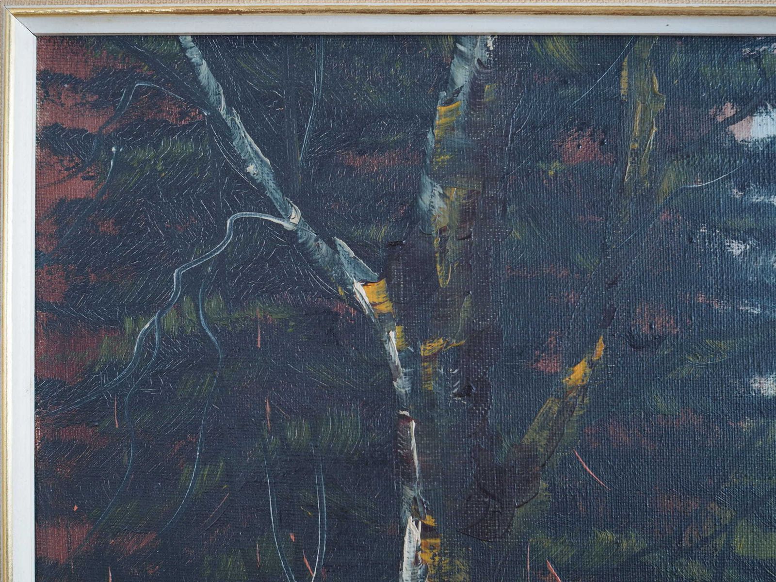 photo for sale Painting „The Deep In The Forest”, Scandinavian Design, 1970s