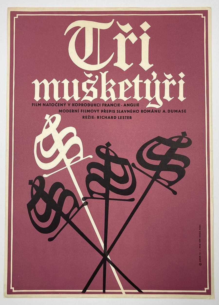 Movie Poster , The Three Musketeers, Alexej Jaroš, 1974 photo Art