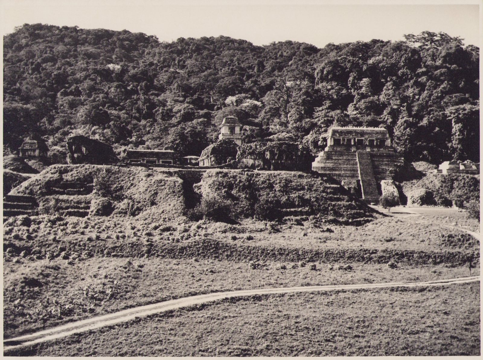 Hanna Seidel Mexico, Ruins, Maya, Black And White Photography, 1960s,17,3 X 23,2 Cm Ca. 1960s