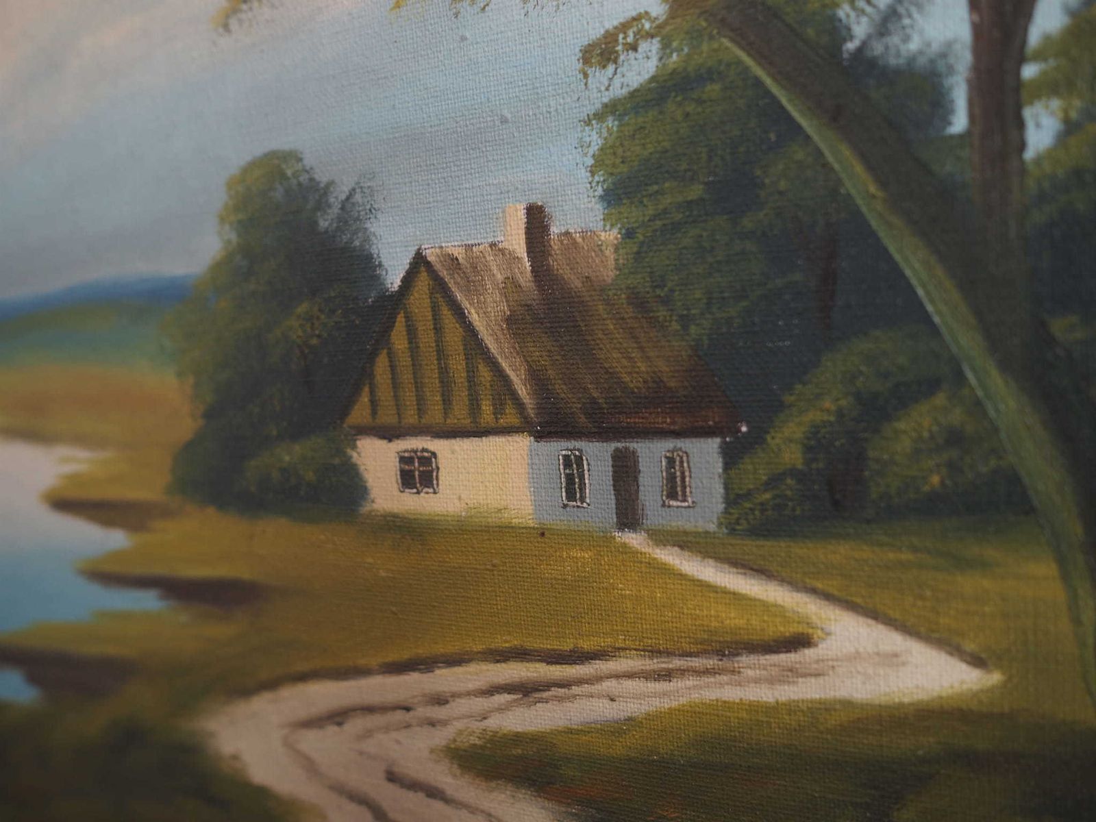 photo furniture Painting „The Way To Home”, Scandinavian Design, 1970s, By V. Kier