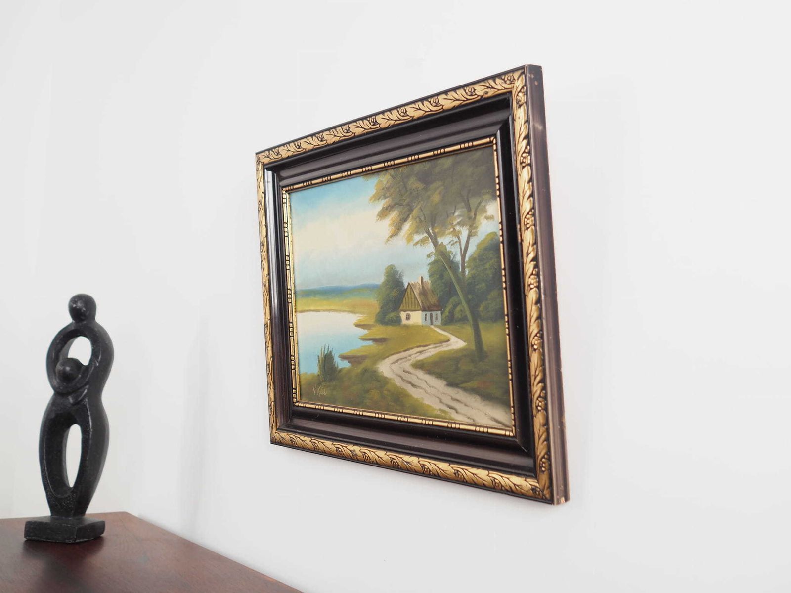 photo for sale Painting „The Way To Home”, Scandinavian Design, 1970s, By V. Kier