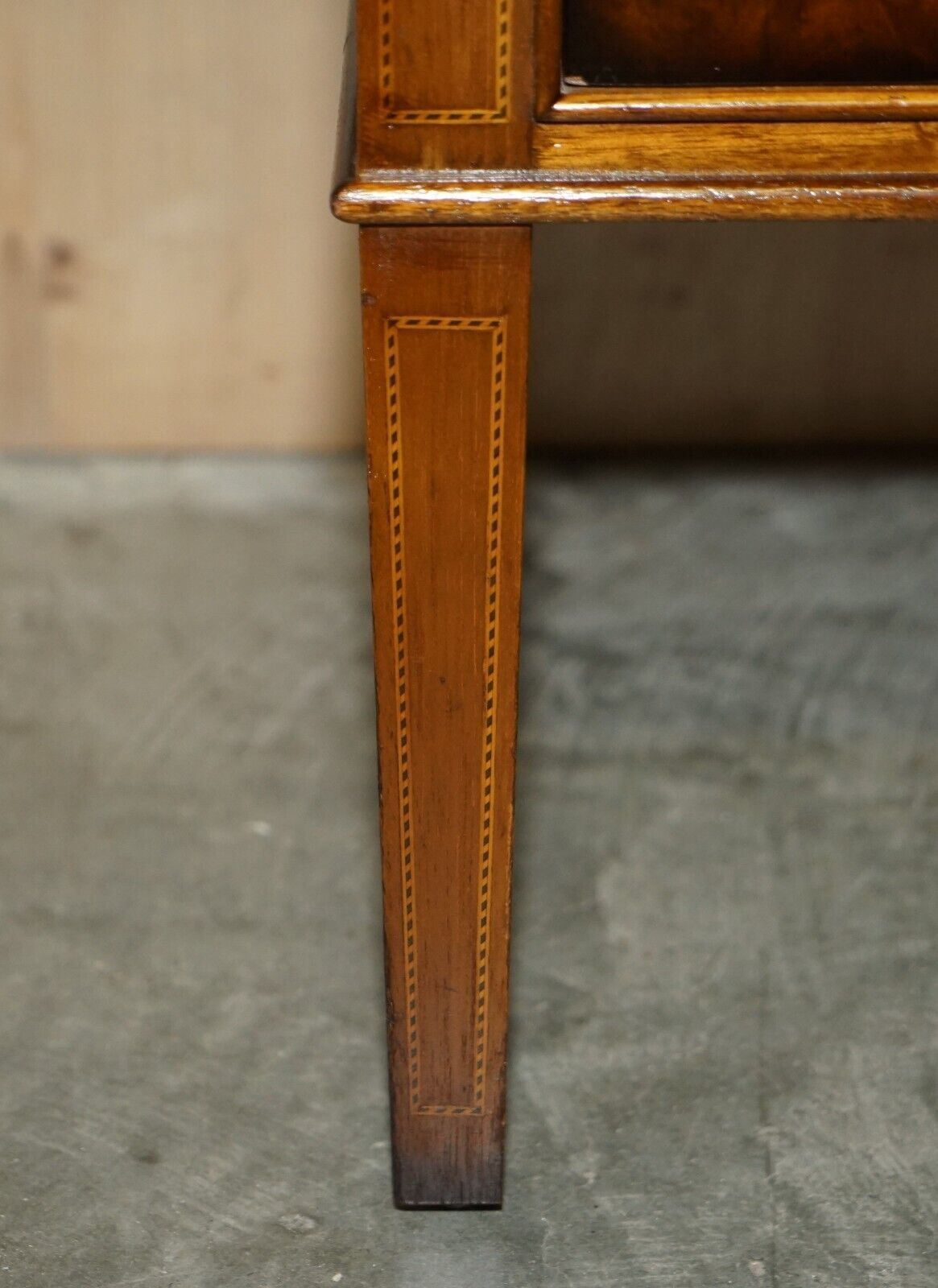 photo for sale Pair Of Mid Century Modern Andrew Thompson Burr Walnut Side End Bedside Tables