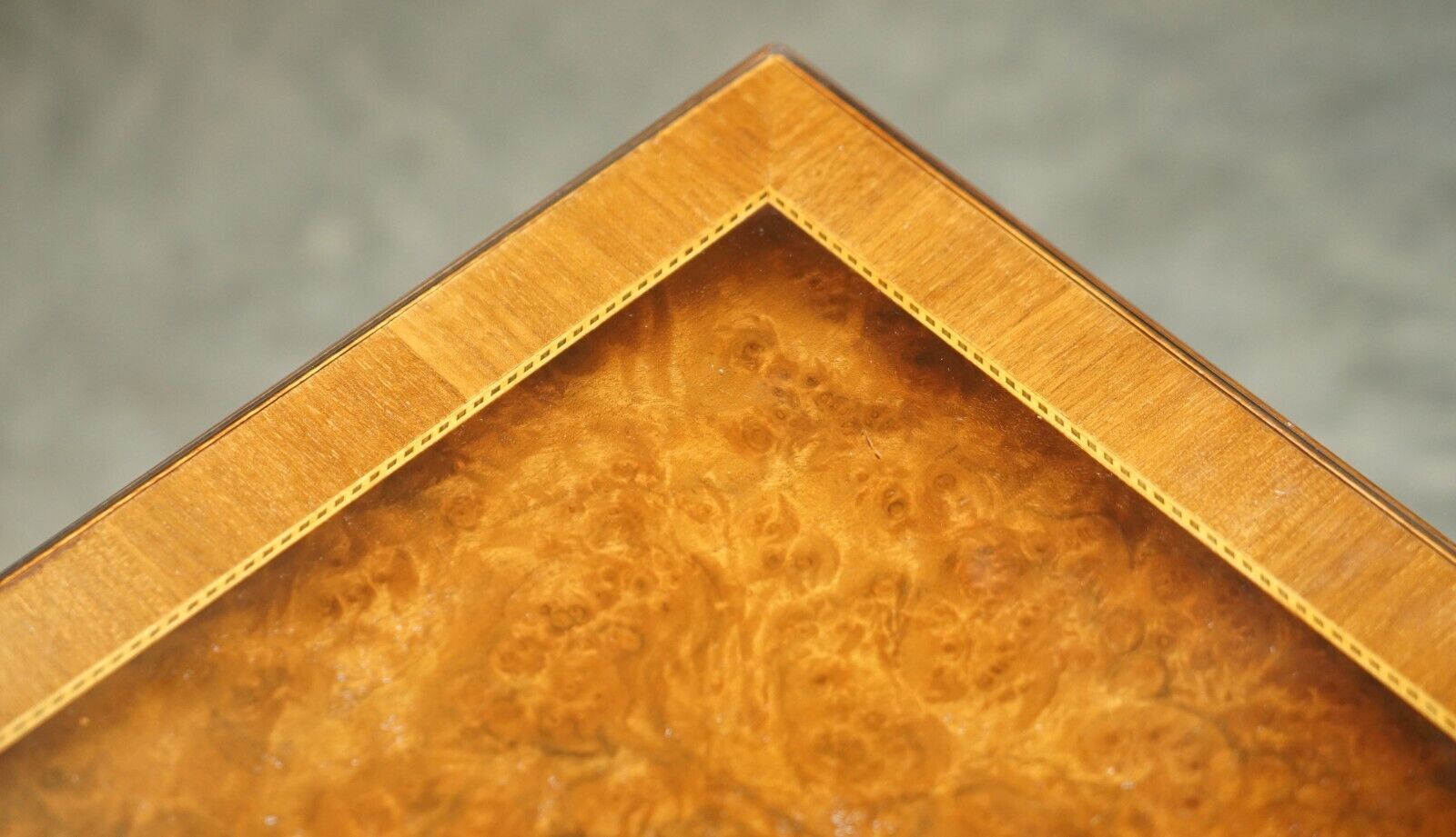 photo vintage Pair Of Mid Century Modern Andrew Thompson Burr Walnut Side End Bedside Tables