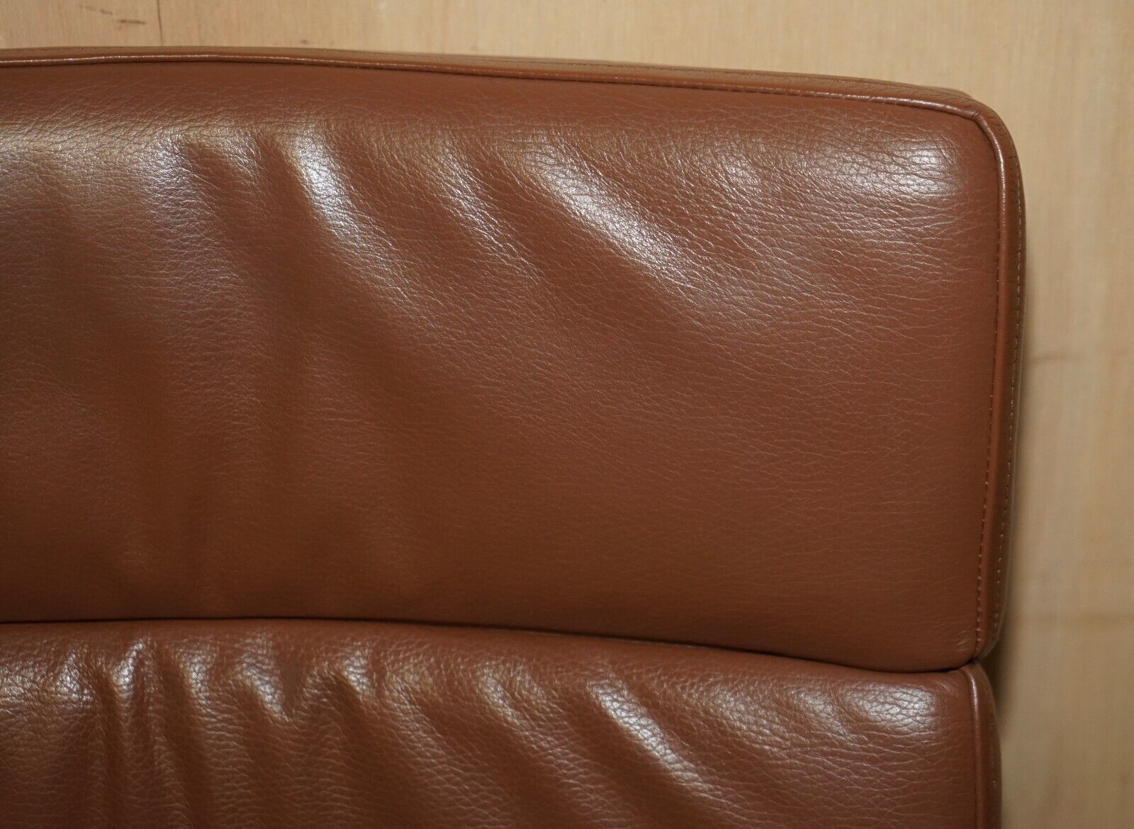 William Hands Orion Sofa Tan Brown Leather Office Captains Armchair photo vinterior
