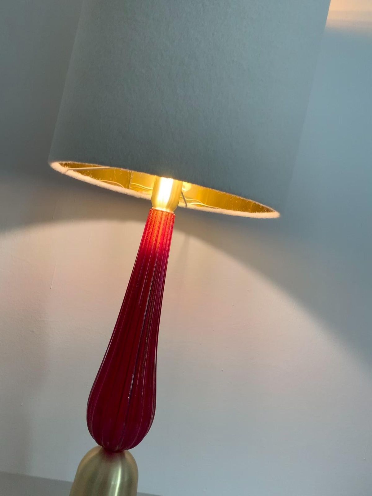 photo furniture Lot Of 2 Gold And Red Murano Glass Table Lamp Description Very Rare Red Murano Glass With Gold Leaf