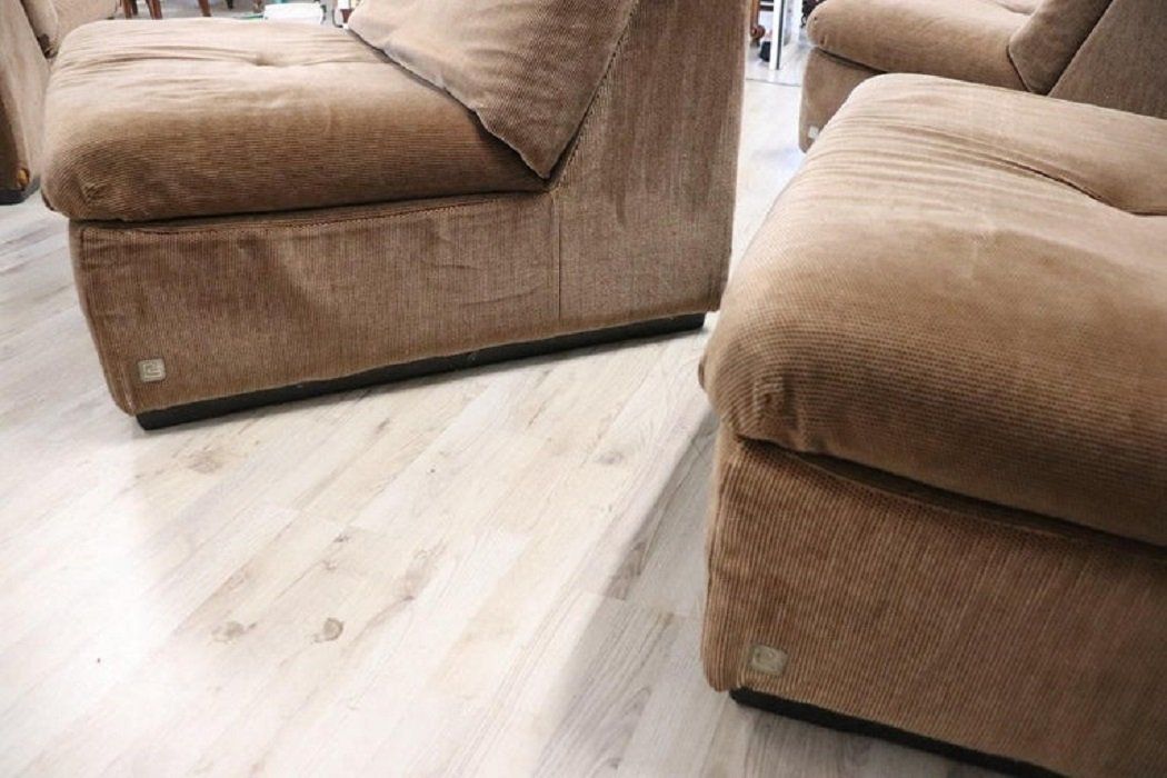 Italian Design Velvet Modular Sofa By Busnelli, 1970s, Set Of 4 photo 4745.48