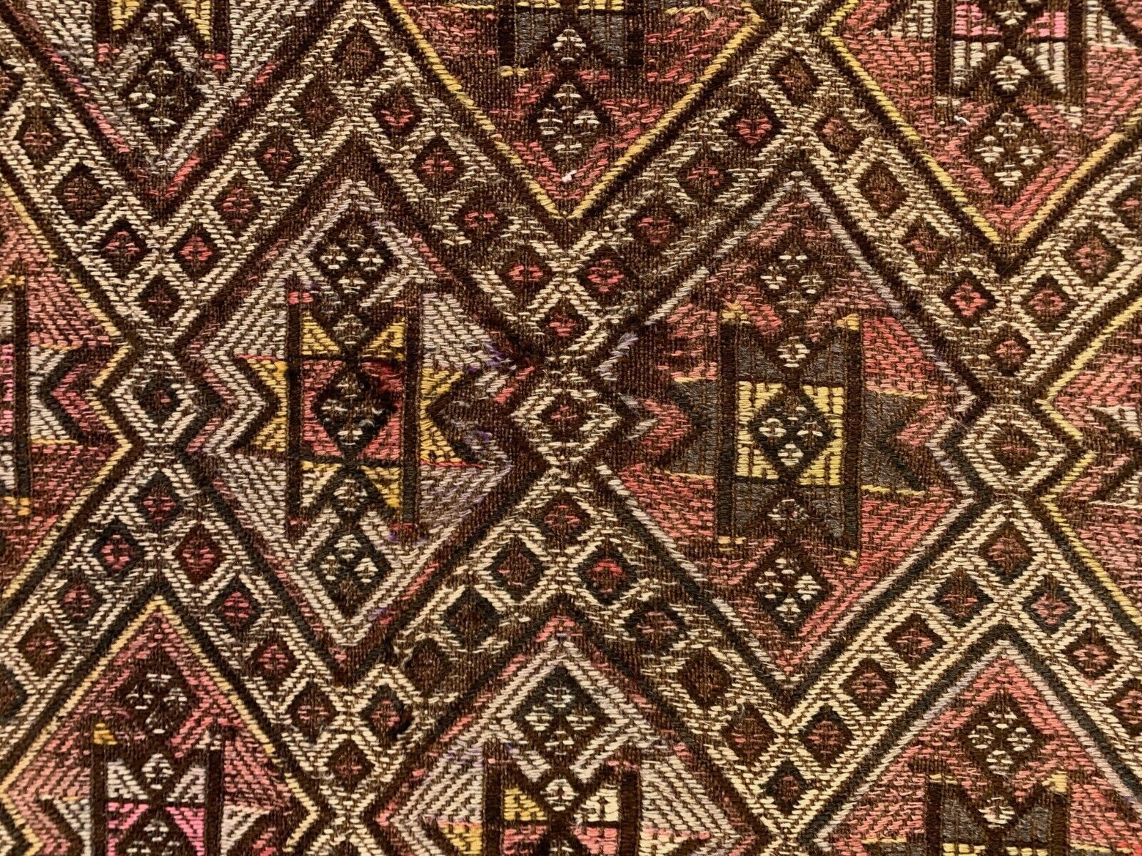 Large Vintage Turkish Kilim Rug 331x165 Cm Wool Jajim Kelim photo vinterior