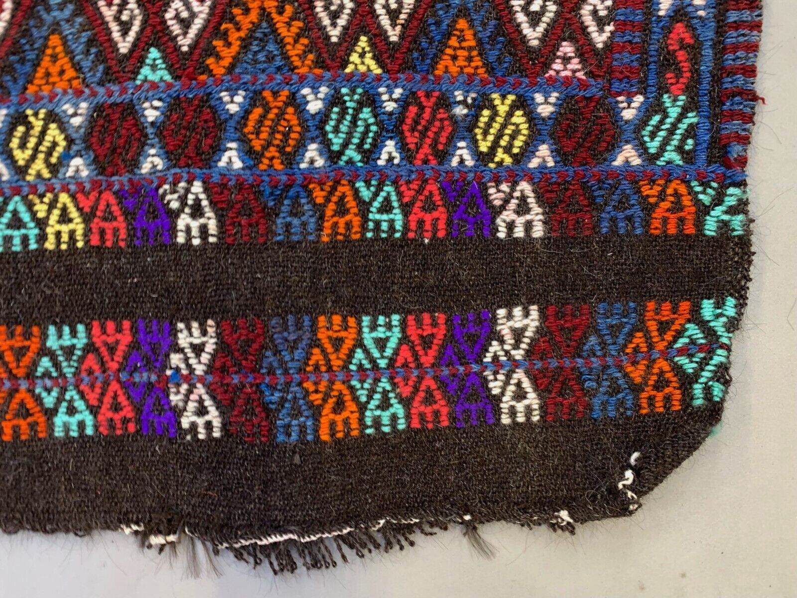 Large Vintage Turkish Kilim Rug 236x175 Cm Wool Jajim Kelim photo 535.0