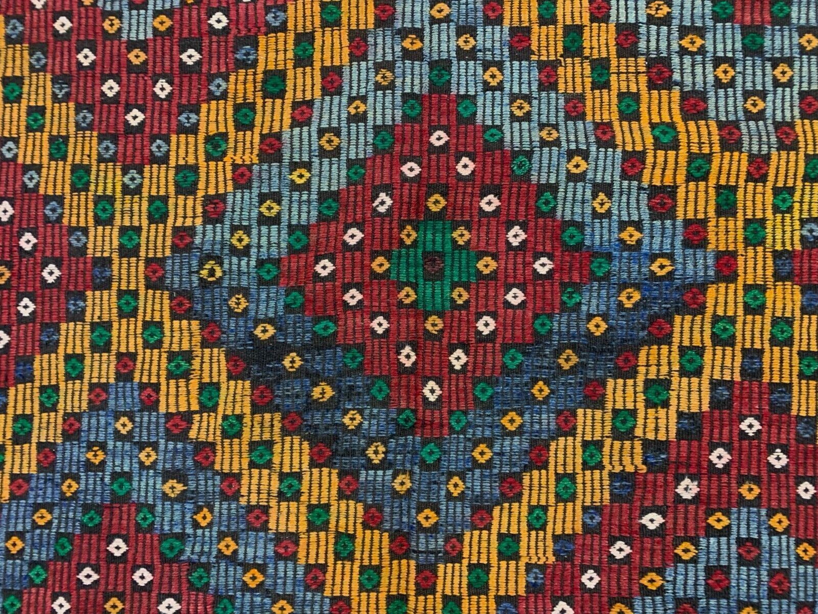 Large Vintage Turkish Kilim Rug 376x172 Cm Wool Jajim Kelim photo vinterior