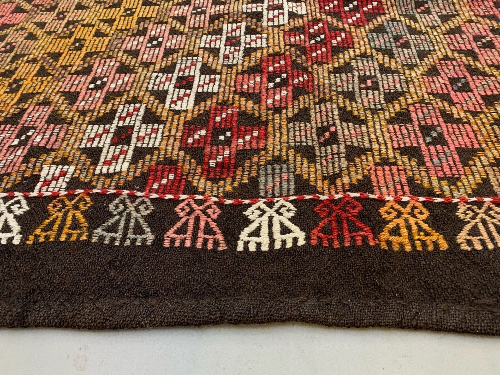 Large Vintage Turkish Kilim Rug 282x160 Cm Wool Jajim Kelim photo vinterior