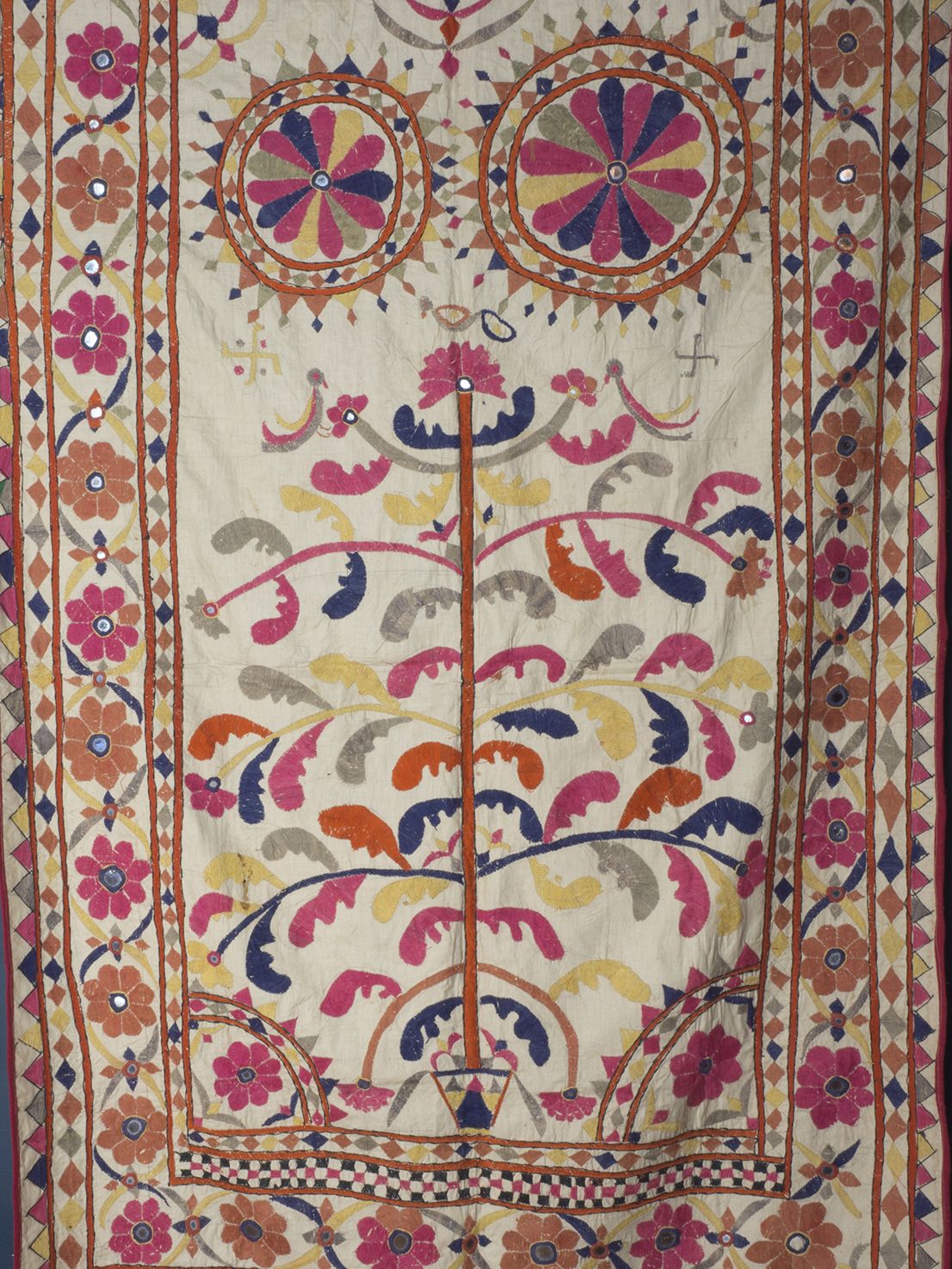 Embroidered Quilt Cover, Gujurat Early To Mid 20th Century photo furniture
