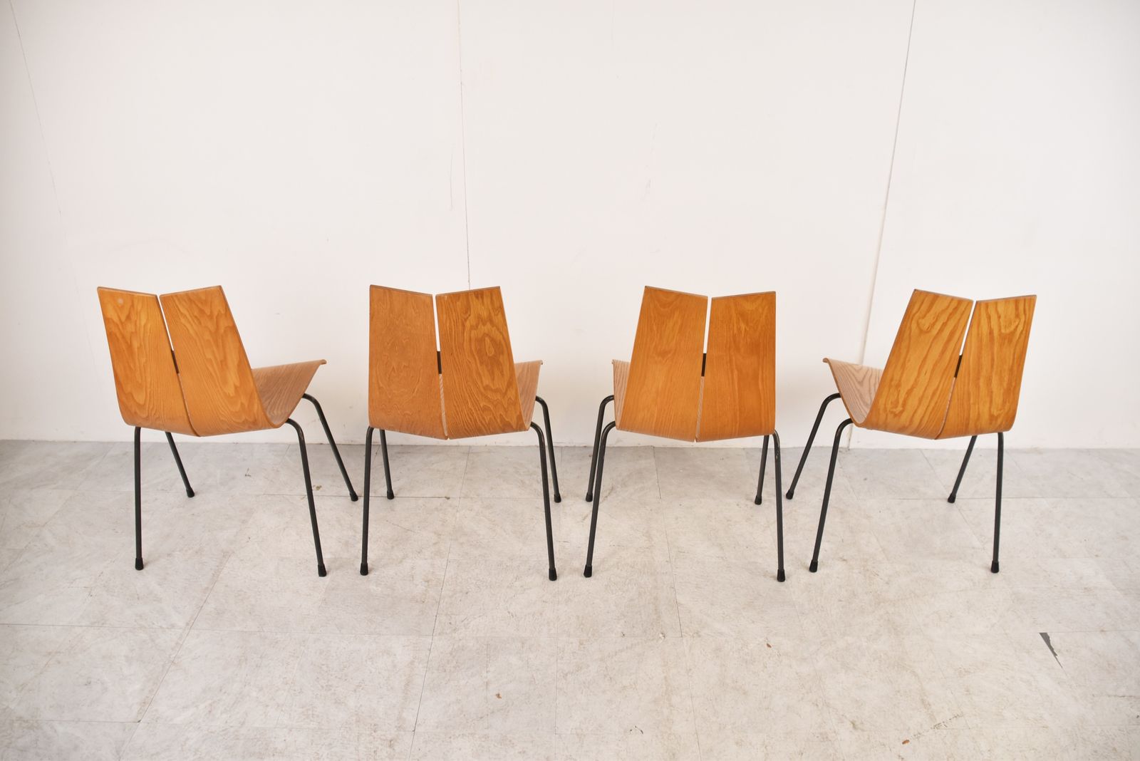 photo for sale Model Ga Chairs By Hans Bellmann For Horgen Glarus, Set Of 4