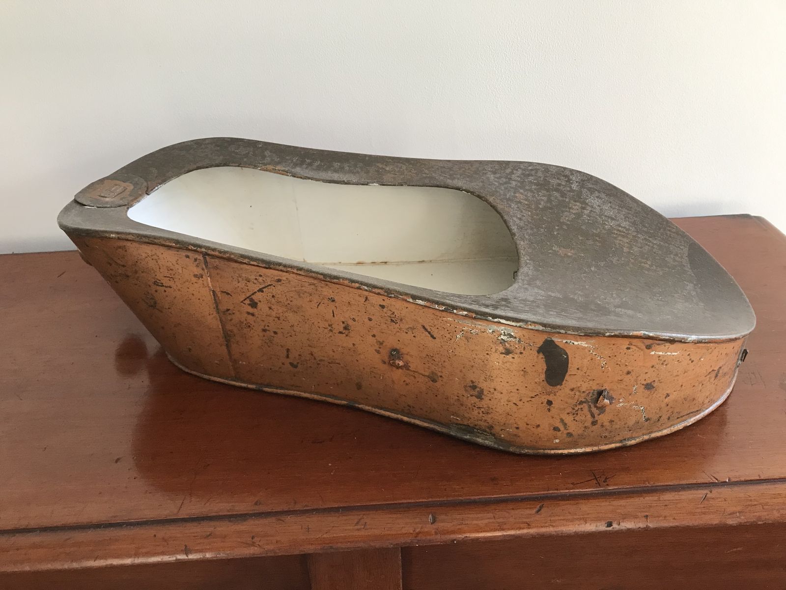 S Maw & Son Of London Copper Slipper Bed Pan Circa 1860. photo Home Decor