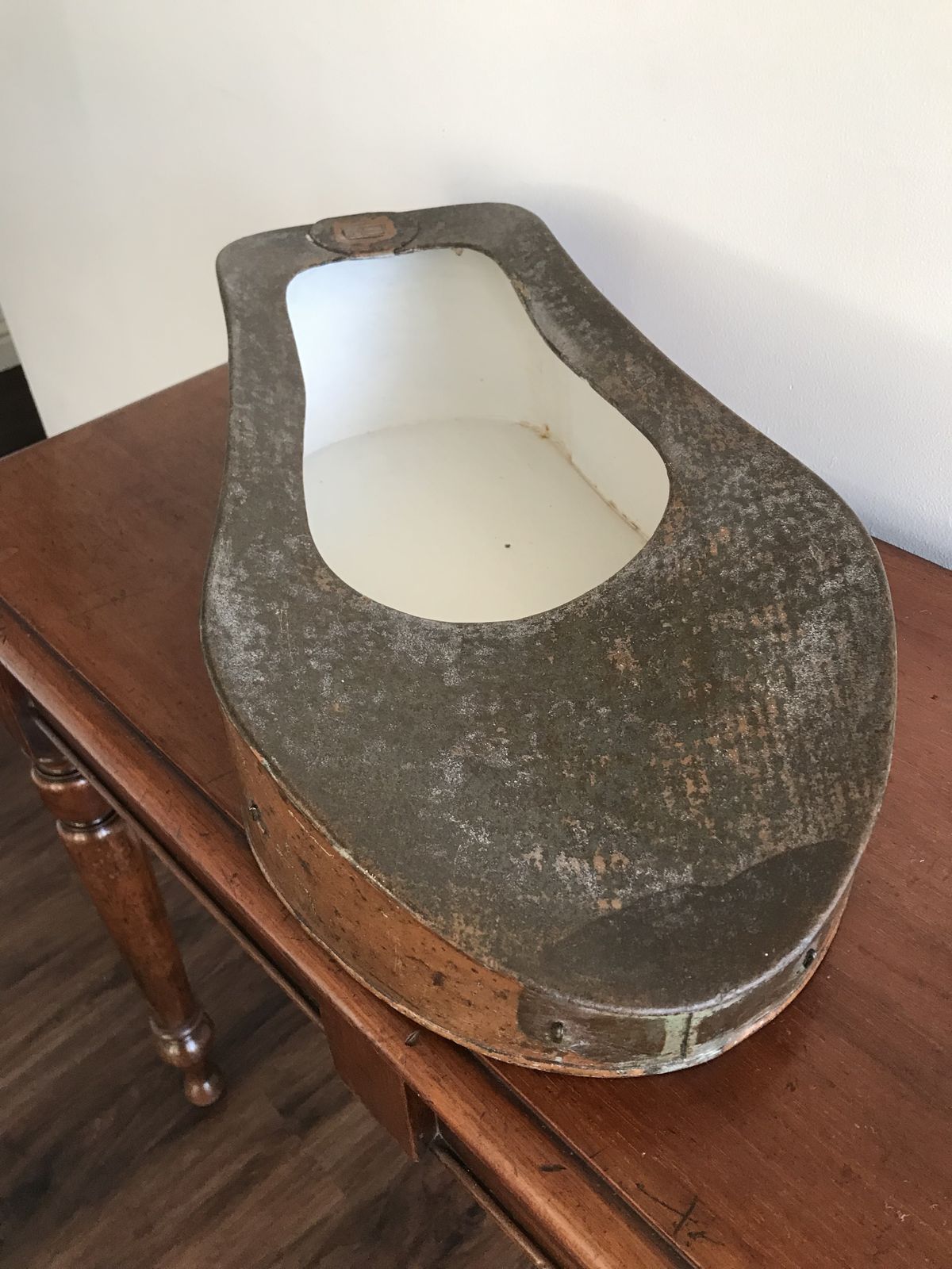 S Maw & Son Of London Copper Slipper Bed Pan Circa 1860. photo 50.0