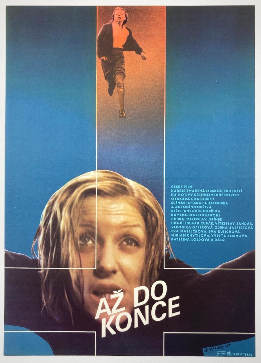 Original Film Poster, Till The Very End, Alexej Jaroš, 1984, Genuine Czech Vintage Print