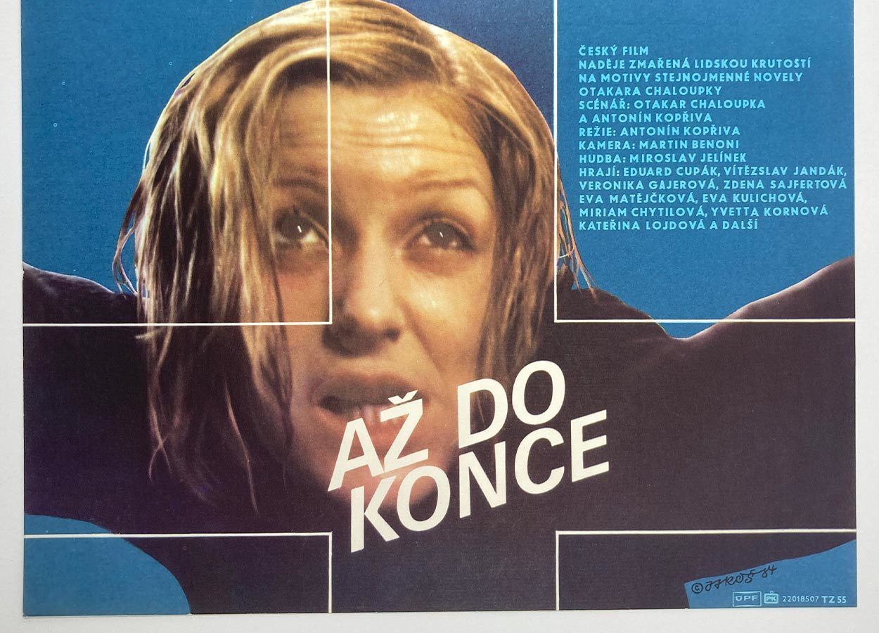 Original Film Poster, Till The Very End, Alexej Jaroš, 1984, Genuine Czech Vintage Print photo for sale