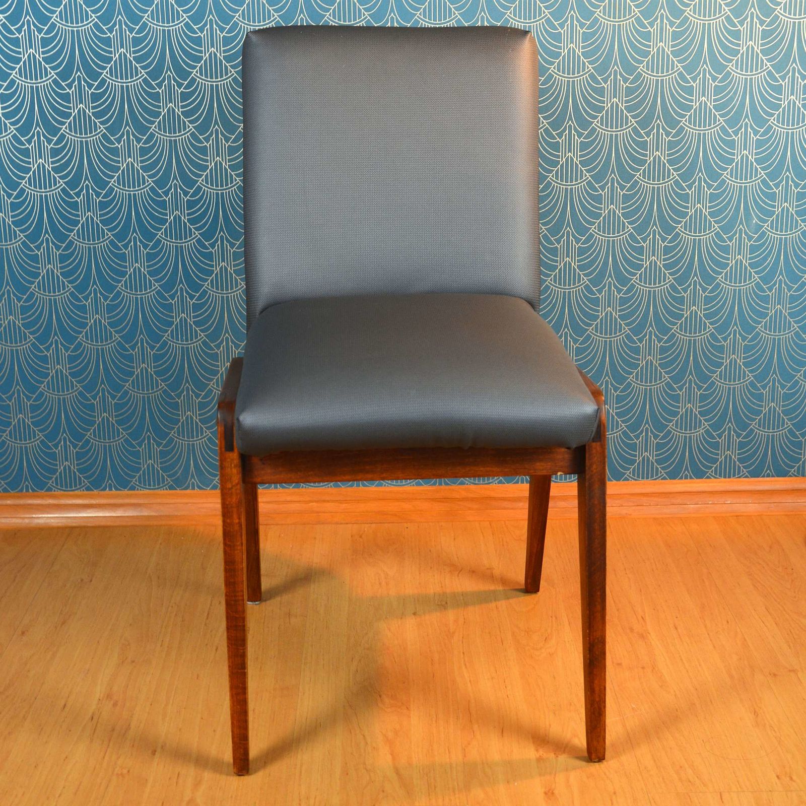 1970s Upholstered Chair, Aga Designed By Józef Chierowski, Poland photo vintage