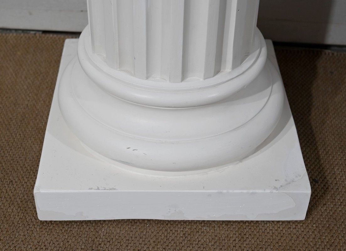 photo vintage Bust Of Antinoüs On Column Set   Late 19th Century