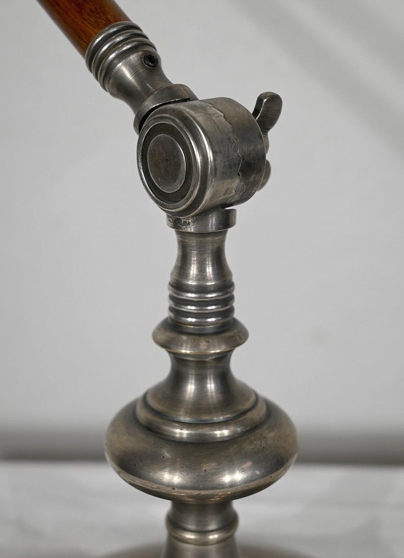 photo for sale Articulated Arm Lamp In Metal And Wood, 1920s