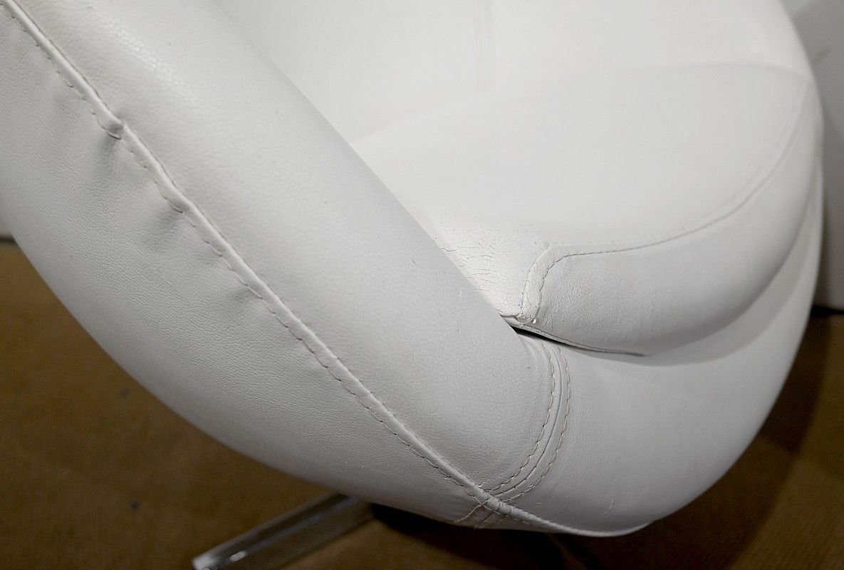 Pair Of Faux Leather Ball Armchairs, 1970s photo buy