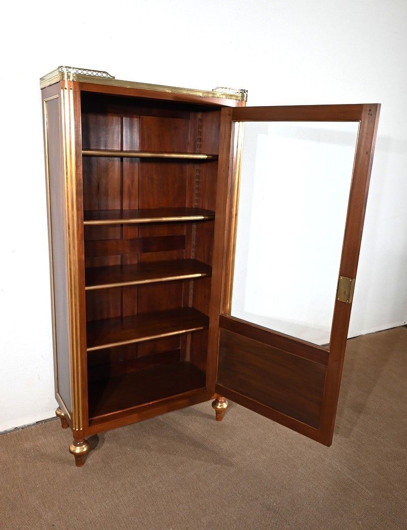 Small Mahogany Showcase, Louis XVI Style, Late 19th Century photo Furniture
