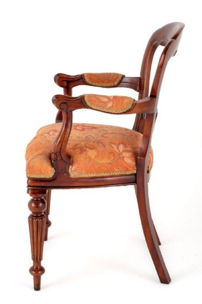 Set 10 Balloon Back Chairs Victorian Dining photo for sale