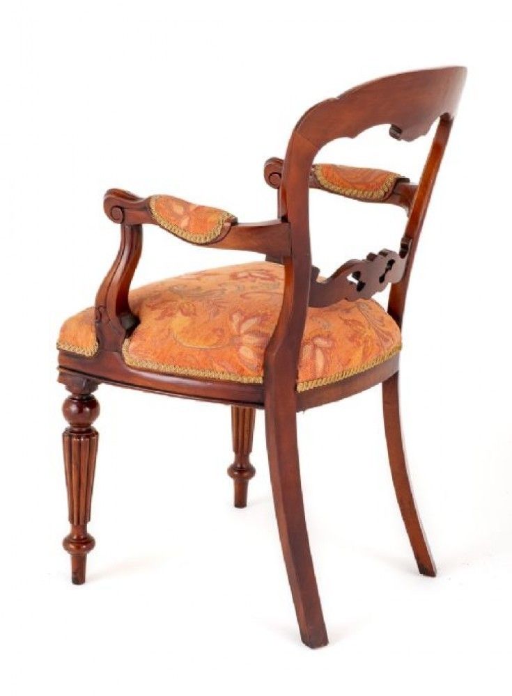 Set 10 Balloon Back Chairs Victorian Dining photo vinterior