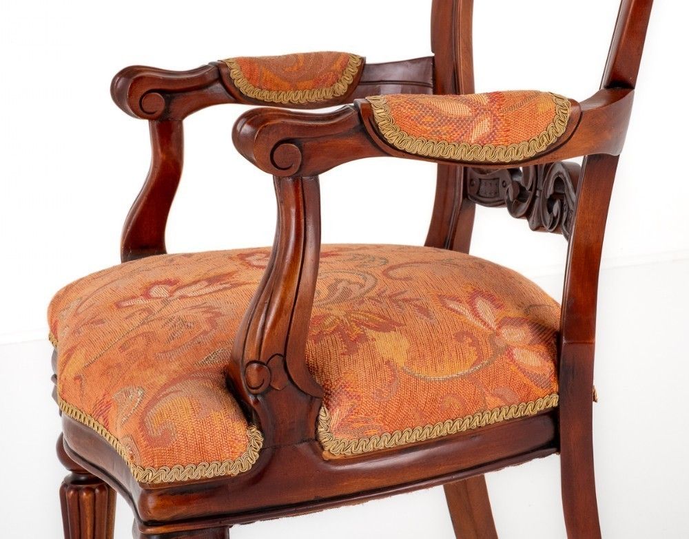 Set 10 Balloon Back Chairs Victorian Dining photo buy