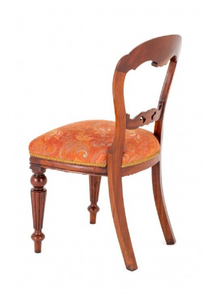 photo vintage Set 10 Balloon Back Chairs Victorian Dining