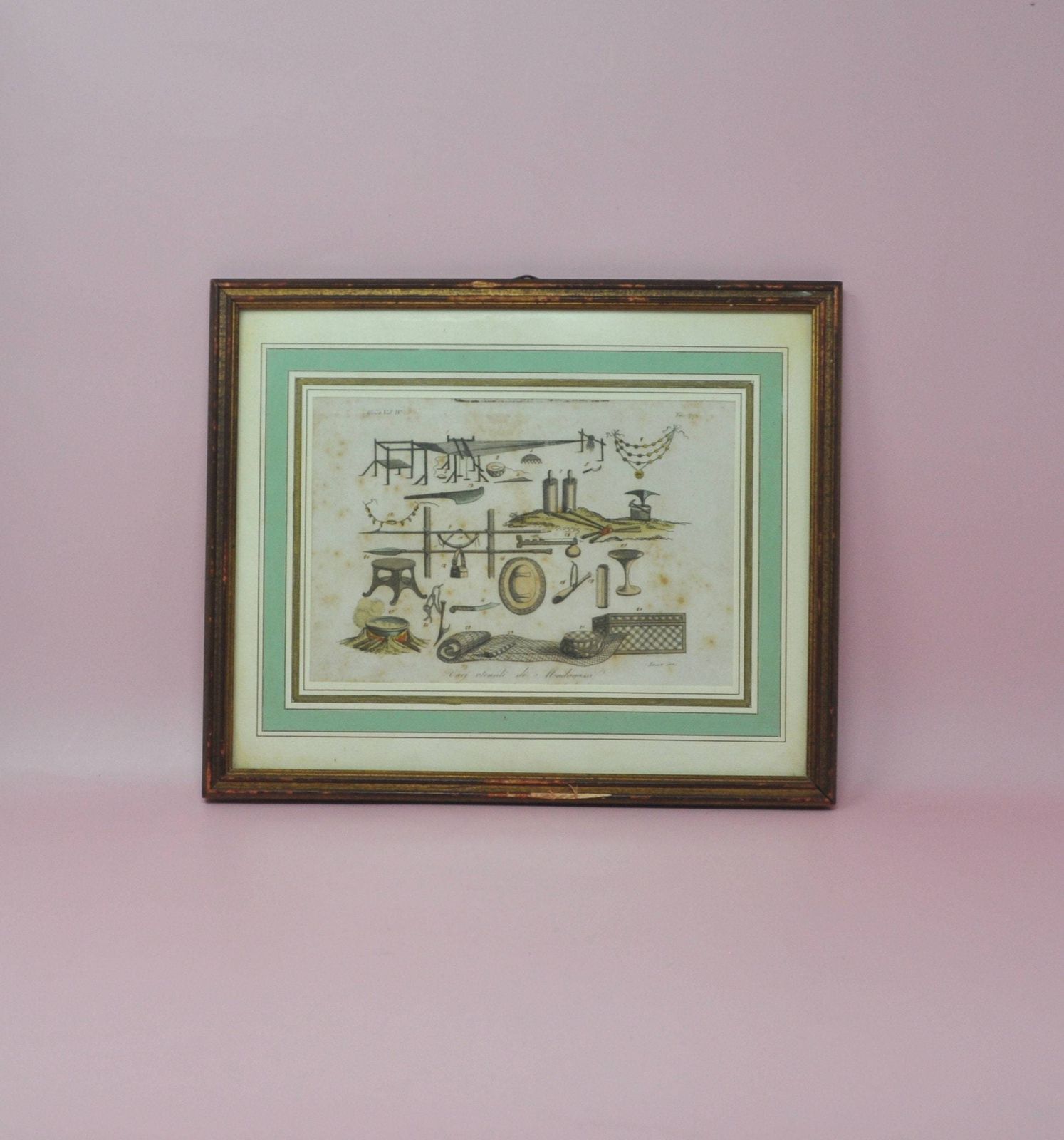 photo furniture Antique Africa Print, Leaf From A Book