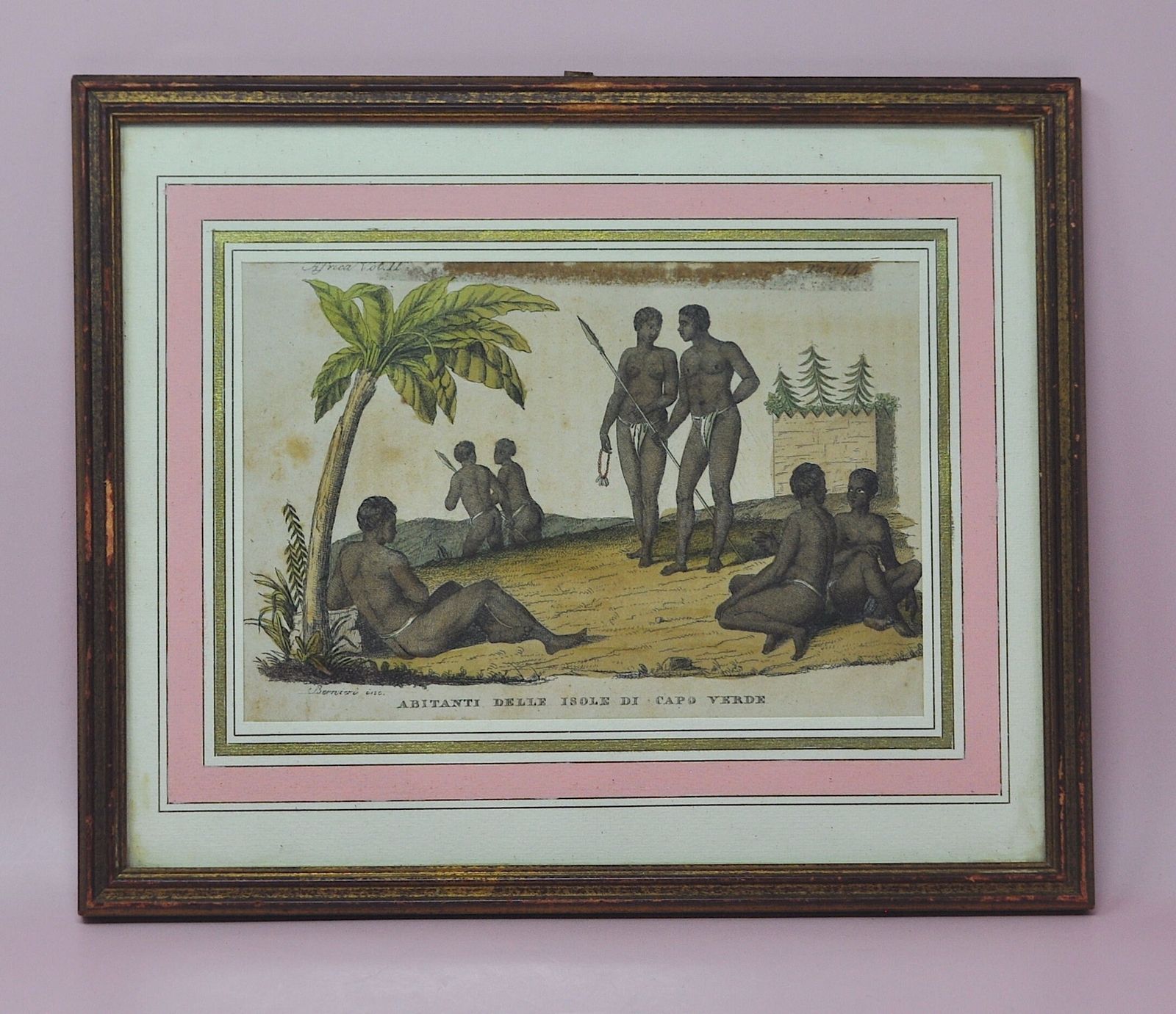 World History Print, Capo Verde, Antique photo furniture