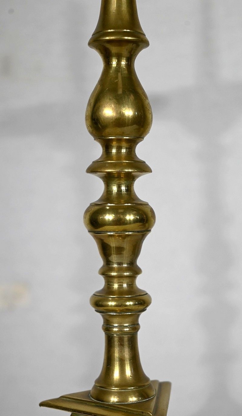 photo furniture Pair Of Candlesticks In Gilt Bronze   2nd Half Of The 19th Century