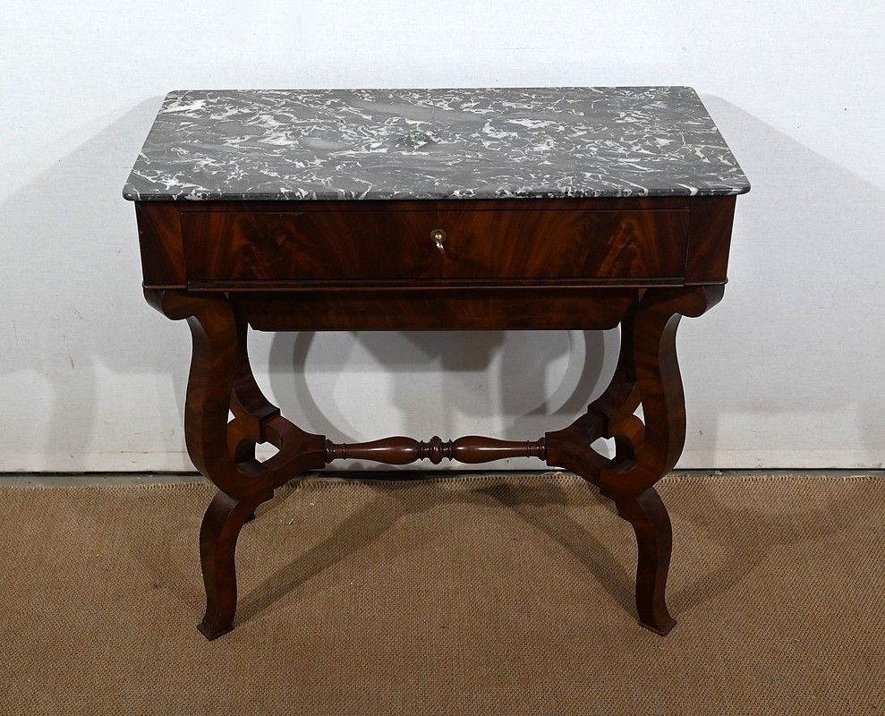 Worker Mahogany Console, Restoration Period   Early 19th Century photo furniture