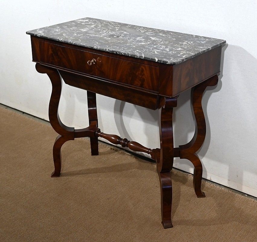 Worker Mahogany Console, Restoration Period   Early 19th Century photo Furniture