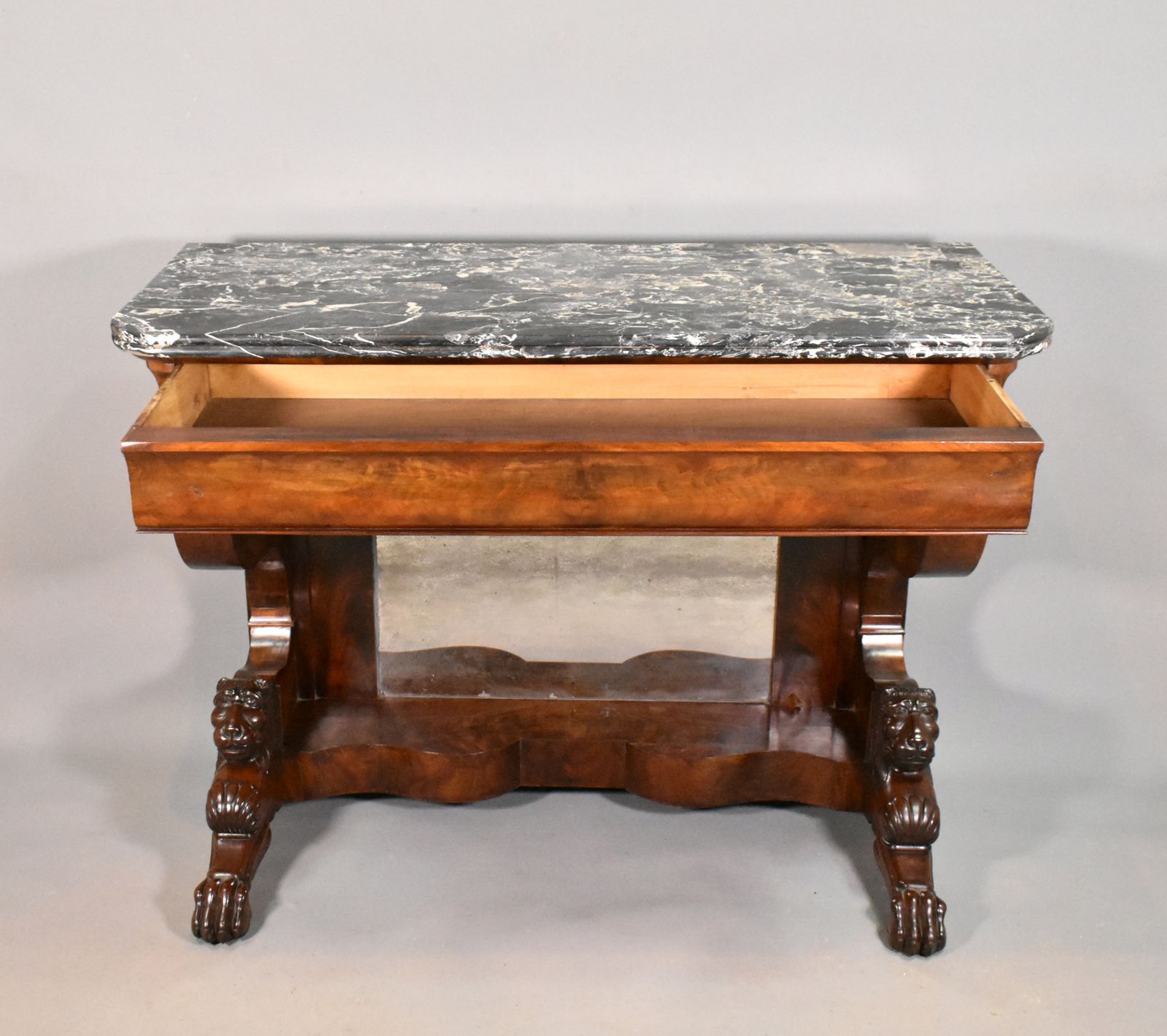 photo vintage Antique French Mahogany Console Louis Philippe