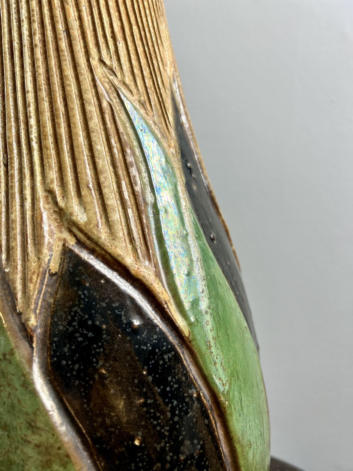 photo vintage A Roger Guerin Art Deco Stoneware Vase,  Belgium Circa 1928