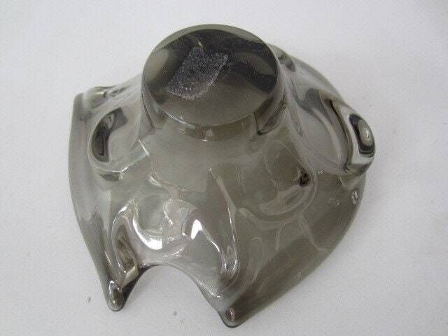 Bohemian Czech Skrdlovice Beranek Art Glass Sommerso Bowl Grey Scarce photo buy