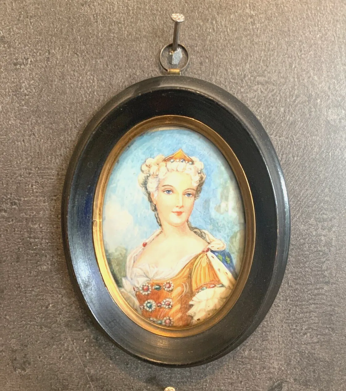Miniature Portrait Of A Young 20th Century Woman