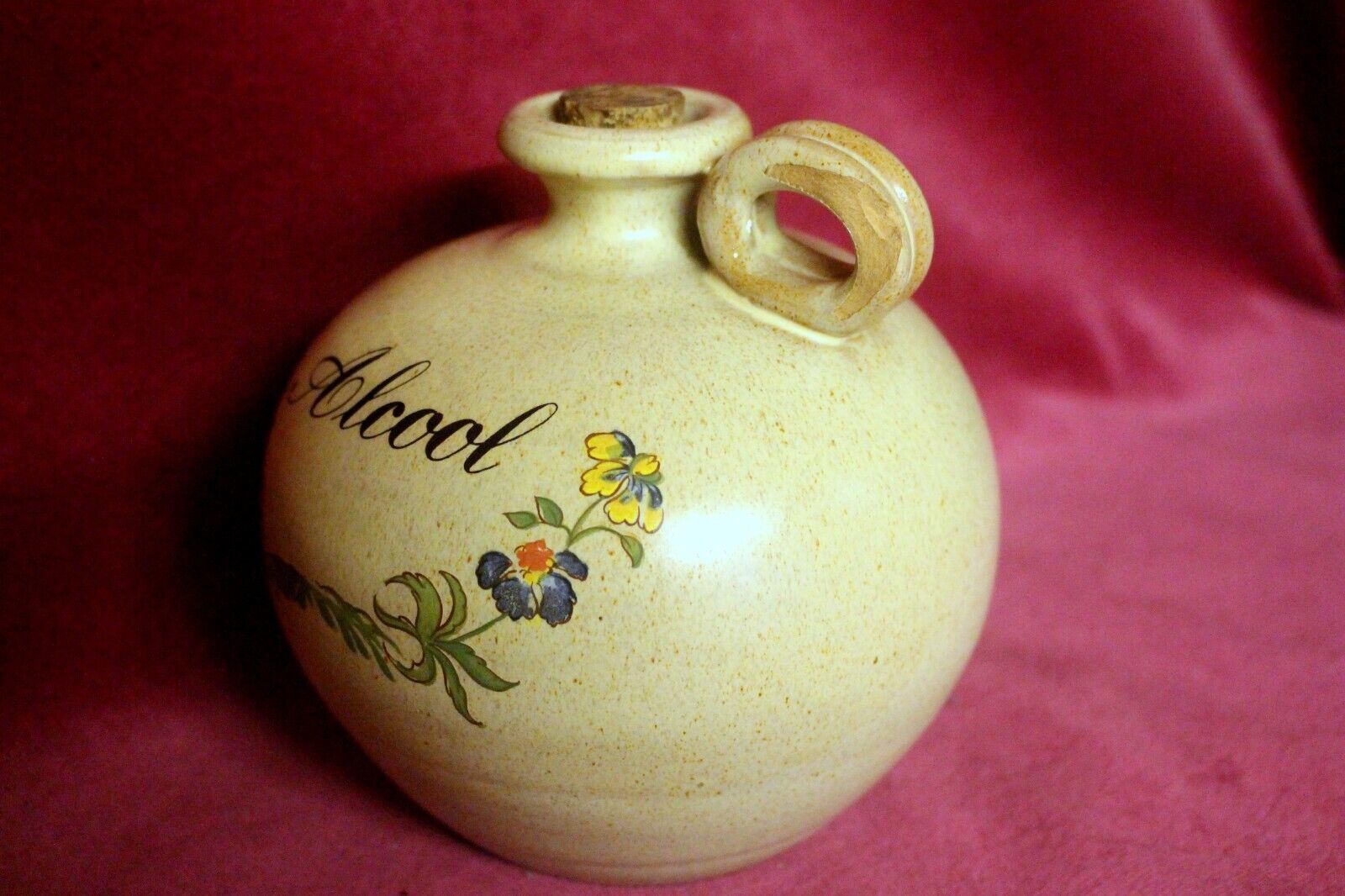 French Pottery Ceramic Alcool Pot For Water, Alcoholic Drinks 1940 photo for sale